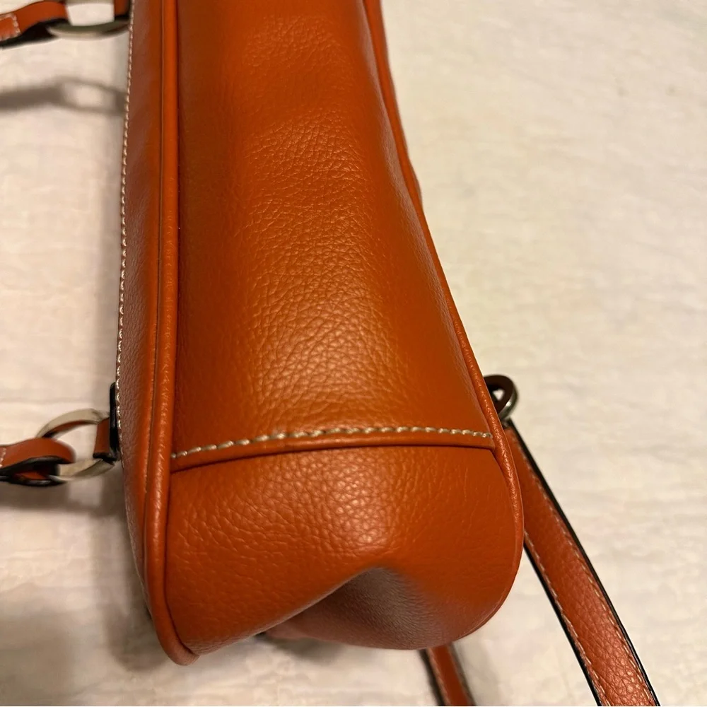 Botox Cosmetic Satchel Type Bag Orange / Brown Color Great Preowned Condition - Picture 5 of 15